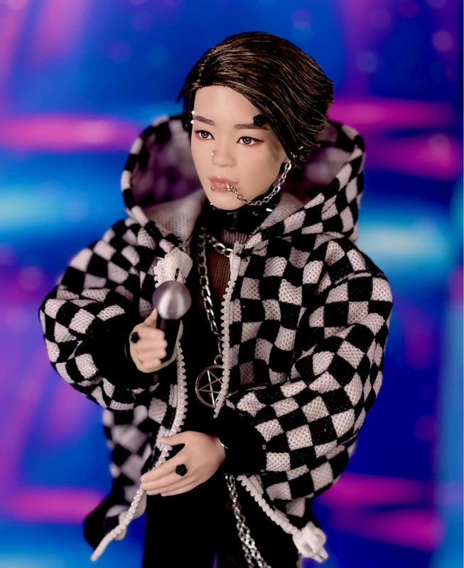 💙KPop BTS Ken Doll with chequered hoody