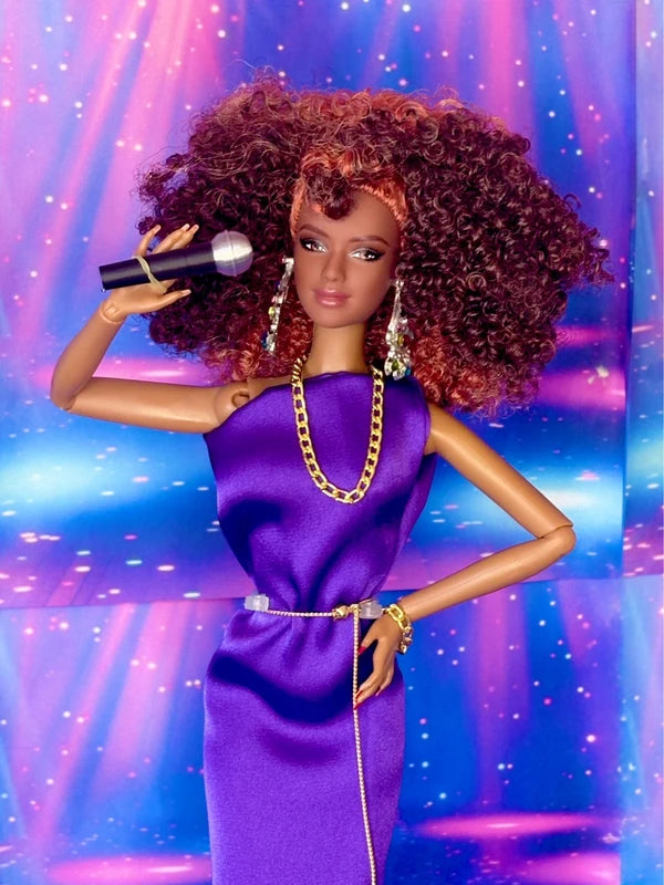 Fabulous Superstar Whitney Houston inspired OOAK Barbie