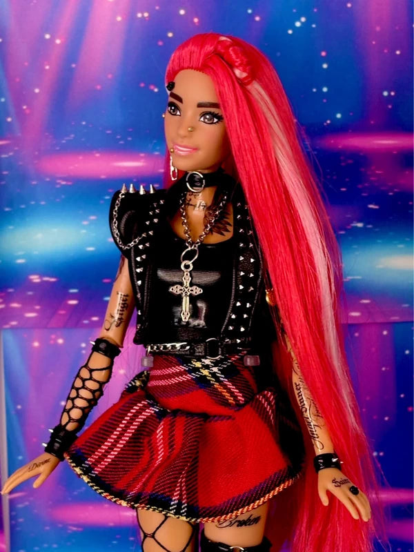 Stunning OOAK Alternative Punk Goth Made to be Real Barbie